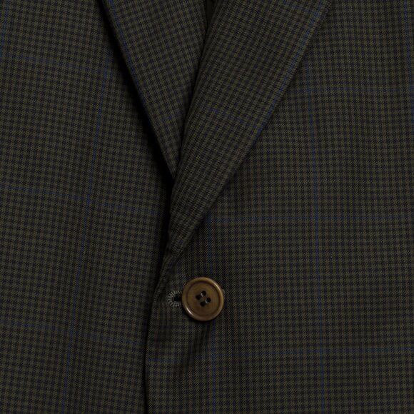 Giorgio Zanella (Italy) Tasmanian Virgin Wool Windowpane Houndstooth Cutaway - Picture 6 of 12